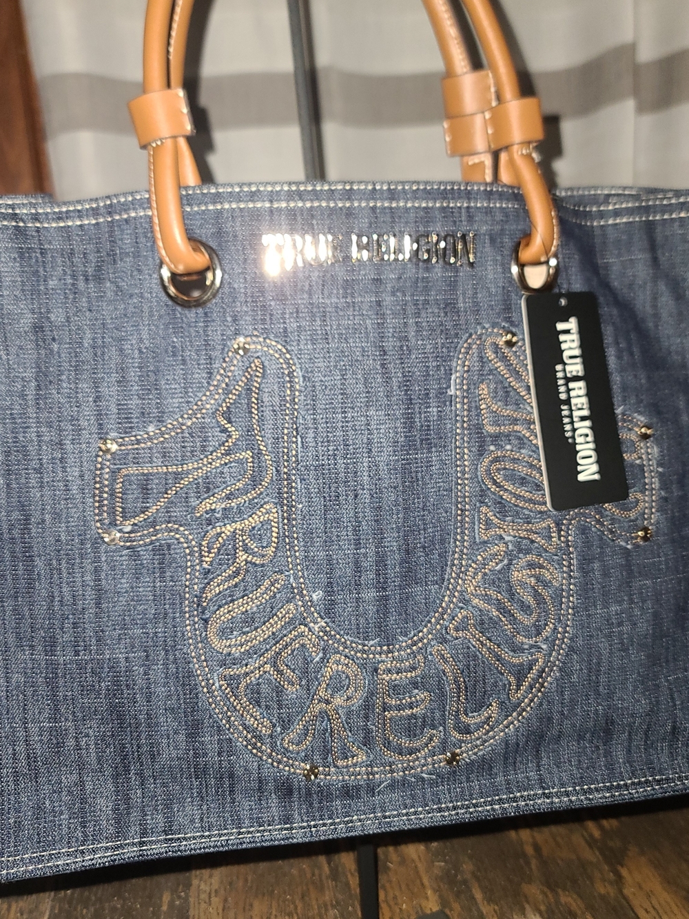 True Religion Denim Tote Nwt